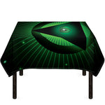 Green Masonic Eye Print Tablecloth