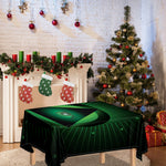 Green Masonic Eye Print Tablecloth