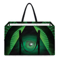 Green Masonic Eye Print Utility Tote Bag