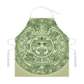Green Maya Calendar Print Adjustable Apron