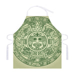 Green Maya Calendar Print Adjustable Apron