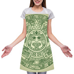 Green Maya Calendar Print Adjustable Apron