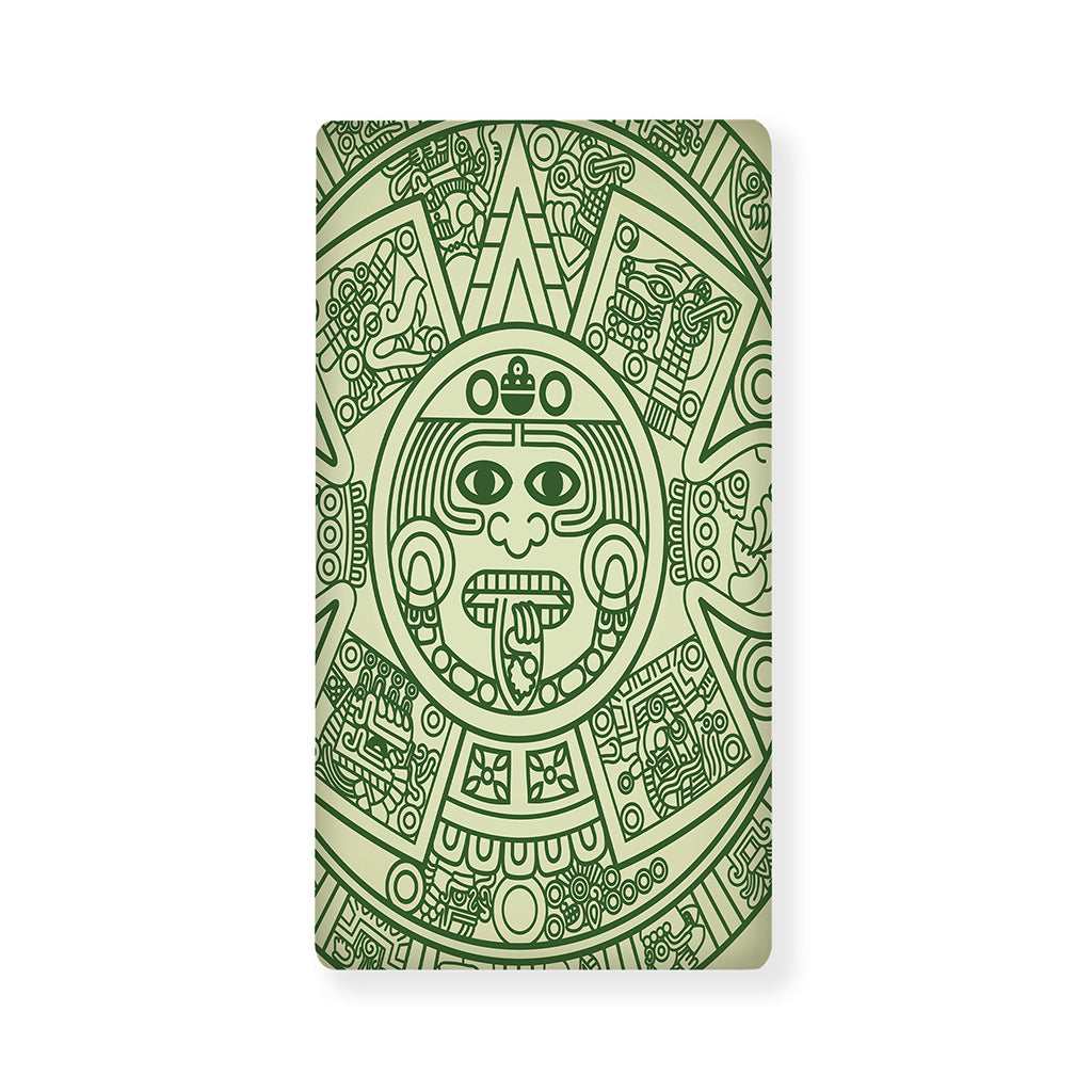 Green Maya Calendar Print Baby Crib Sheet