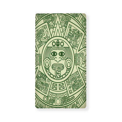 Green Maya Calendar Print Baby Crib Sheet