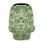 Green Maya Calendar Print Baby Seat Cover