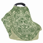 Green Maya Calendar Print Baby Seat Cover