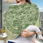 Green Maya Calendar Print Baby Seat Cover