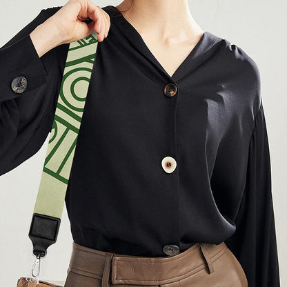 Green Maya Calendar Print Bag Strap