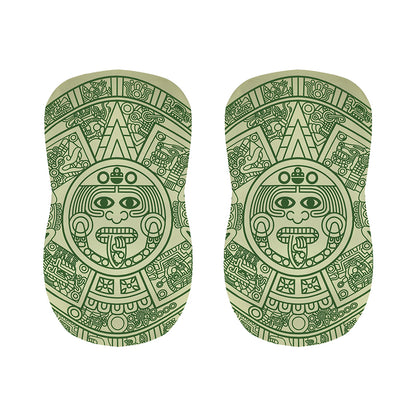 Green Maya Calendar Print Bar Stool Covers