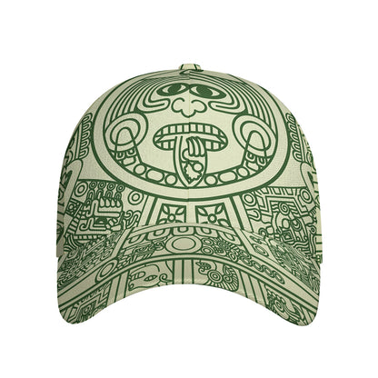 Green Maya Calendar Print Baseball Cap