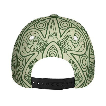 Green Maya Calendar Print Baseball Cap