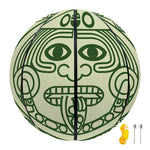 Green Maya Calendar Print Basketball