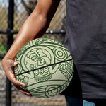 Green Maya Calendar Print Basketball
