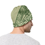 Green Maya Calendar Print Beanie