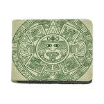 Green Maya Calendar Print Bifold Wallet