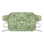 Green Maya Calendar Print Car Windshield Snow Cover