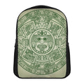 Green Maya Calendar Print Casual Backpack