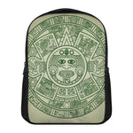 Green Maya Calendar Print Casual Backpack