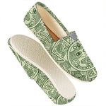 Green Maya Calendar Print Casual Shoes