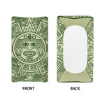 Green Maya Calendar Print Changing Pad Cover