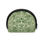 Green Maya Calendar Print Coin Purse