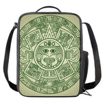 Green Maya Calendar Print Crossbody Lunch Bag