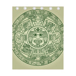 Green Maya Calendar Print Curtain