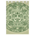 Green Maya Calendar Print Curtain