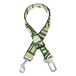 Green Maya Calendar Print Dog Seat Belt
