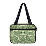 Green Maya Calendar Print Double Strap Bible Bag