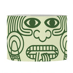 Green Maya Calendar Print Drum Lamp Shade