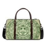 Green Maya Calendar Print Duffle Bag