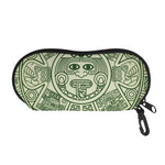 Green Maya Calendar Print Glasses Case