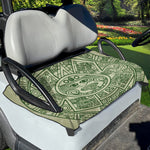 Green Maya Calendar Print Golf Cart Seat Cover