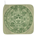 Green Maya Calendar Print Hand Towel
