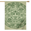 Green Maya Calendar Print House Flag