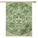 Green Maya Calendar Print House Flag
