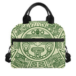 Green Maya Calendar Print Insulated Lunch Bag