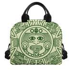 Green Maya Calendar Print Insulated Lunch Bag