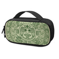 Green Maya Calendar Print Portable Cooler Travel Case