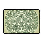 Green Maya Calendar Print Kitchen Mat