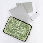 Green Maya Calendar Print Laptop Sleeve