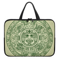Green Maya Calendar Print Laptop Sleeve With Handle