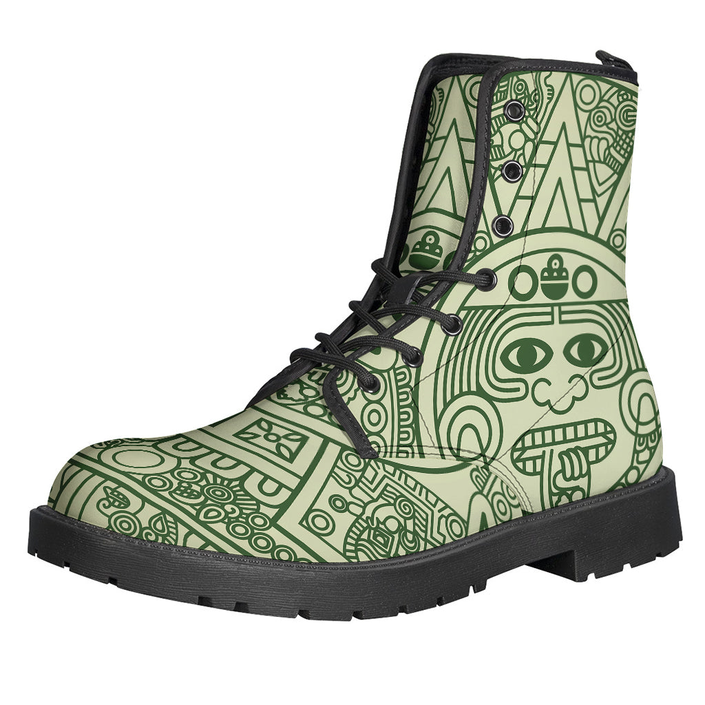 Green Maya Calendar Print Backpack