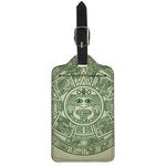 Green Maya Calendar Print Luggage Tag