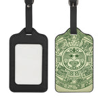 Green Maya Calendar Print Luggage Tag