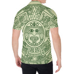 Green Maya Calendar Print Men's Shirt