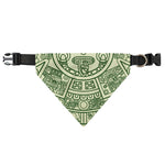 Green Maya Calendar Print Over The Collar Dog Bandana