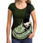 Green Maya Calendar Print Pet Sling Carrier
