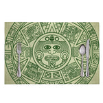 Green Maya Calendar Print Placemat